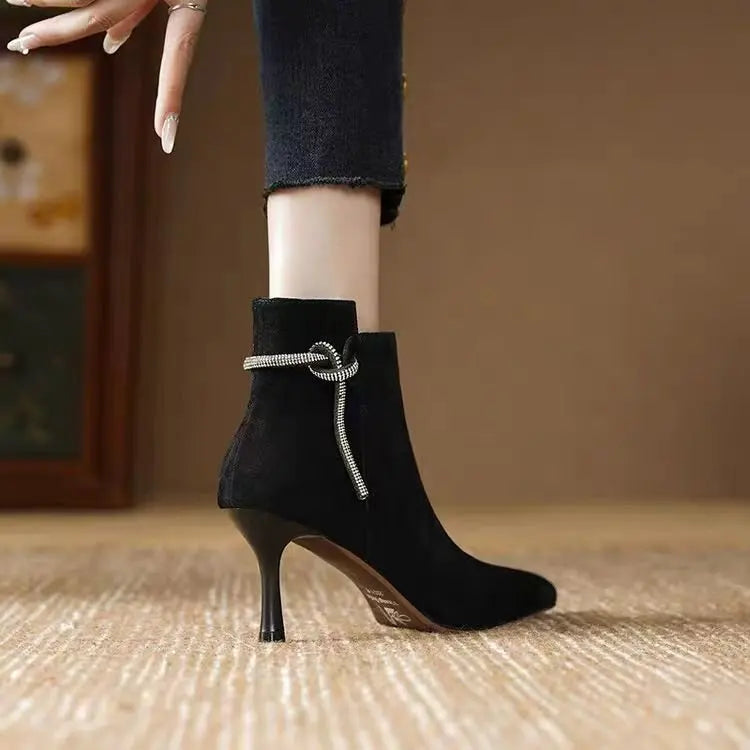 Bottines Chic en Daim