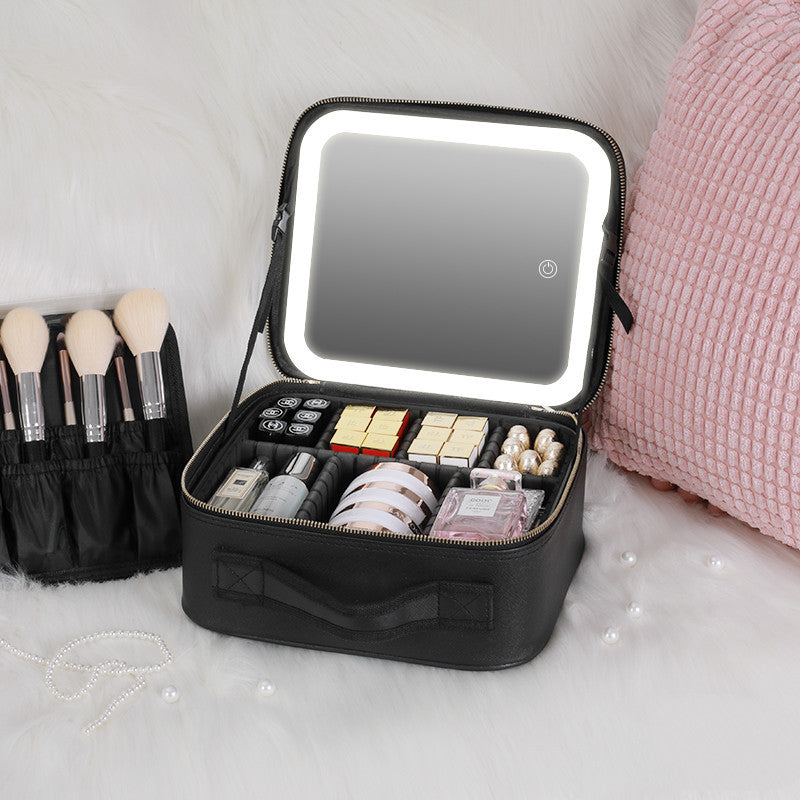Trousse de Maquillage avec Miroir LED Intégré