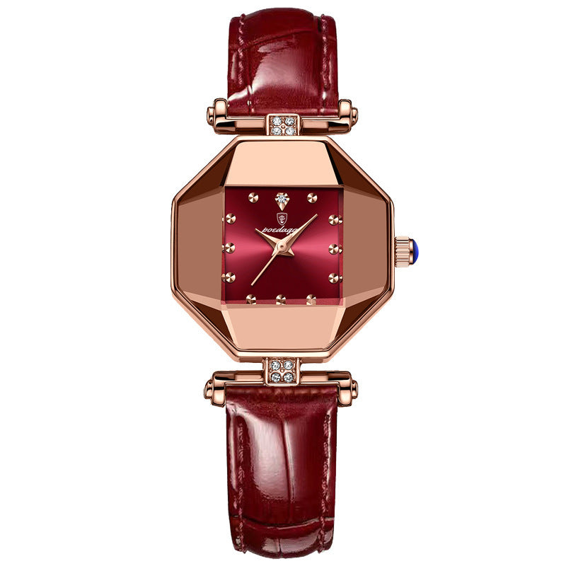 Montre Élégance Bordeaux Femme