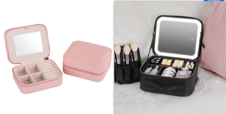 Trousse de Maquillage avec Miroir LED Intégré
