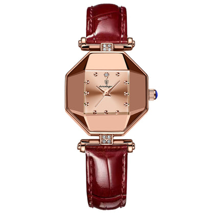 Montre Élégance Bordeaux Femme
