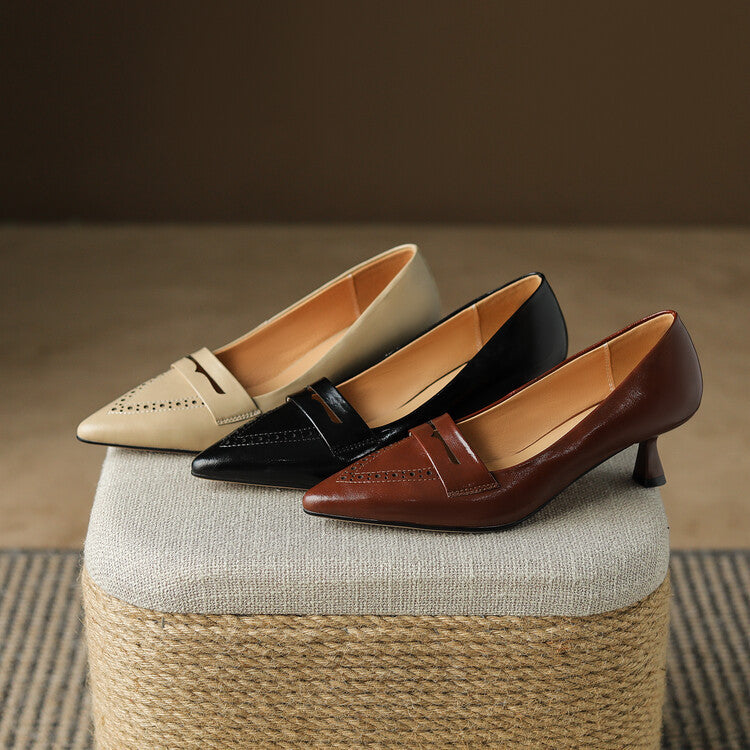 Escarpins Élégants à Talons Moyens