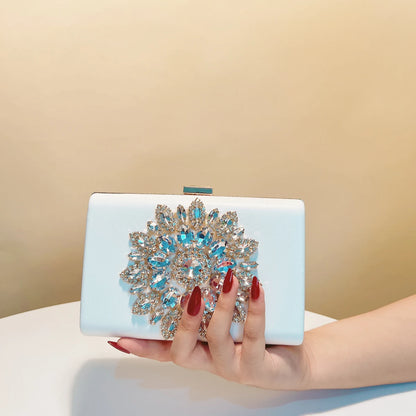 Pochette de Soirée Velours Bleu