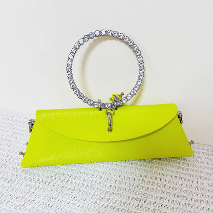 Pochette Pastel avec Poignée Cristaux