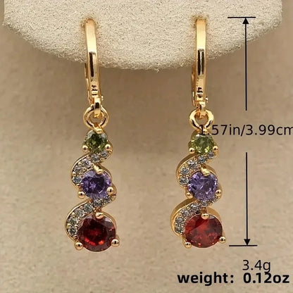 Boucles d’Oreilles Élégance Rubis