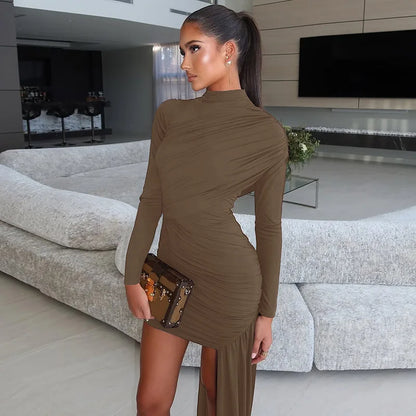 Robe asymétrique Drapée