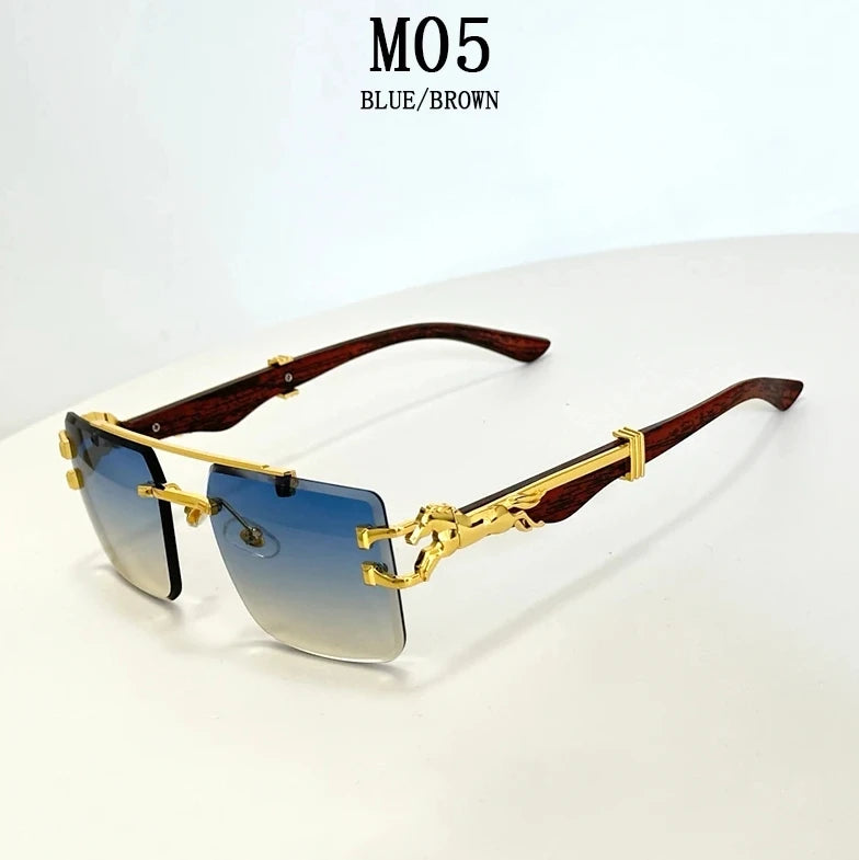 Lunettes de Soleil Femme Luxe Doré