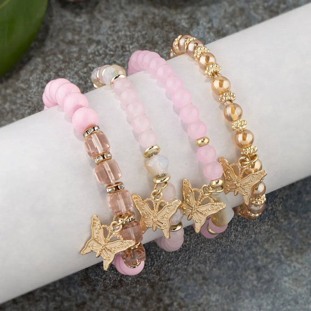 ensemble de bracelets papillons