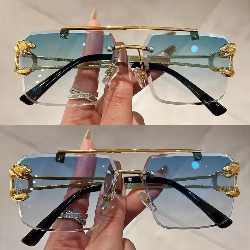 Lunettes de Soleil Carrées Luxe