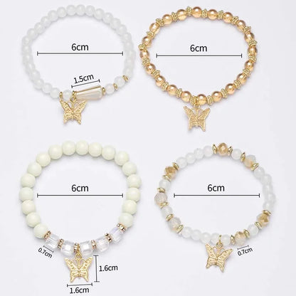 ensemble de bracelets papillons