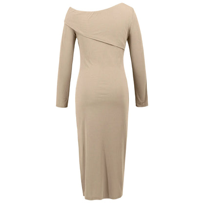 Robe Élégante Asymétrique à Épaule Dénudée