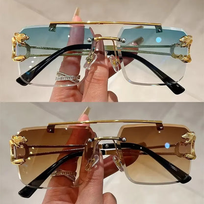 Lunettes de Soleil Carrées Luxe