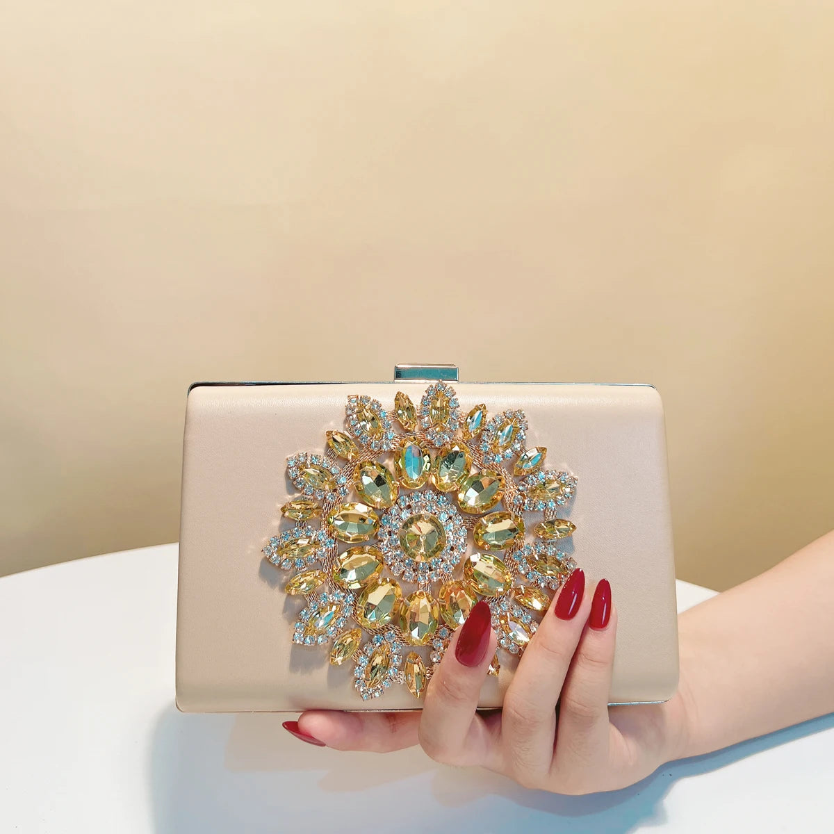 Pochette de Soirée Velours Bleu