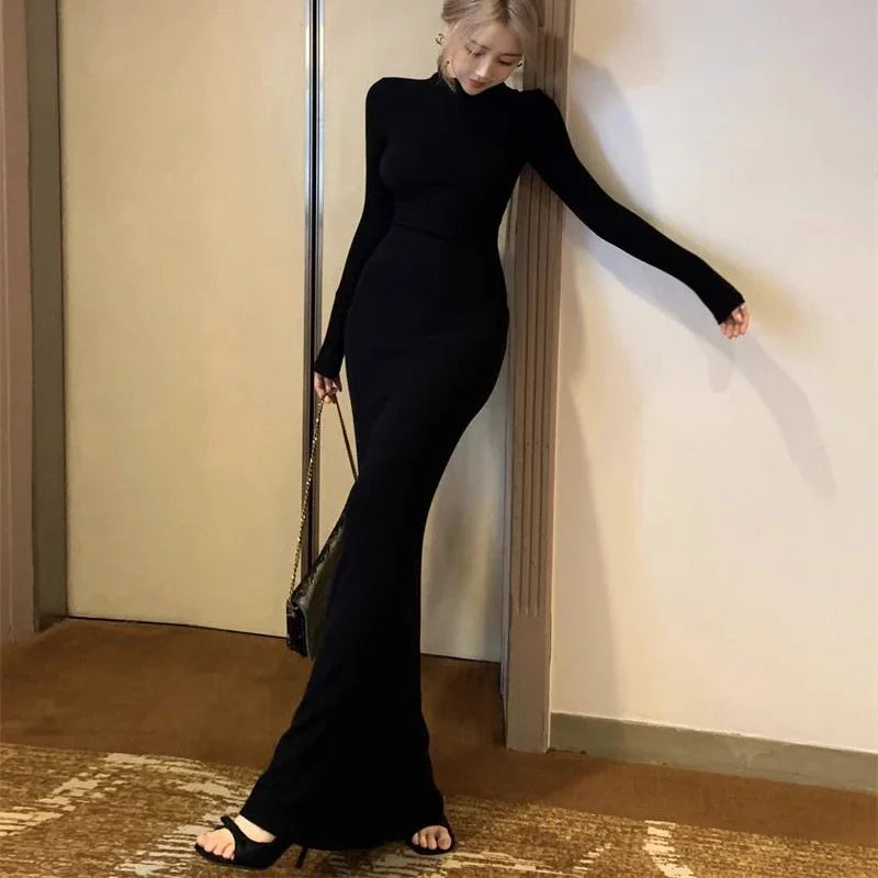 Robe  pull à manches longues