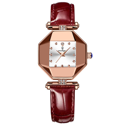 Montre Élégance Bordeaux Femme